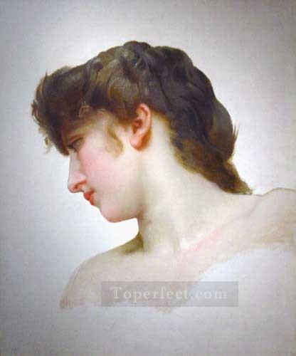 EtudedetetedeFemmeBlondeprofil 1898 Realism William Adolphe Bouguereau Oil Paintings